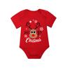 Ropa Navideña para Bebé Transfronteriza, Mameluco de Manga Larga, Body de Manga Corta, Diseños Impresos y Estampados por Calor, Navidad 2027