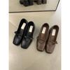 Zapatos Mary Jane retro para mujer, otoño 2024, estilo francés, elegantes, punta cuadrada, boca baja, tacón grueso, zapatos de tacón alto