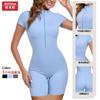 Esportes Ao Ar Livre Roupa Esportiva Feminina Transfronteiriça Verão Fina Modeladora Feminina de Uma Peça com Zíper Roupas de Yoga Lulu