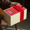 Caja de Empaque para Juego de Té de Porcelana de Alta Gama Hecha en Fábrica, Regalo Souvenir, Caja de Regalo de Cumpleaños, Caja Vacía con Forro Interior y Bolsa de Regalo
