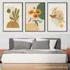Pintura decorativa de girasol estilo nórdico, pequeña y clara de plantas y flores estilo japonés, pintura colgante para sala de estar, pintura de pared para balcón de restaurante