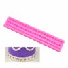 Molde de silicona con forma de tira larga de perlas, molde para decoración de pasteles de fondant y chocolate, herramienta para hornear DIY