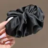 Presilha de Cabelo Garra Feminina Toque de Luxo Cetim Plissado Nuvem Presilha de Cabelo Parte de Trás da Cabeça Rabo de Cavalo Presilha Banana Presilha Vertical Grampo Acessórios de Cabelo
