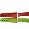 Cuchillo de fruta de plástico de acero inoxidable de color caramelo creativo, pelador de papas, cuchillo portátil, utensilio de cocina al por mayor