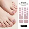Película de Esmalte de Uñas de Color Sólido Nueva Transfronteriza Zhengxiang Pegatinas para Uñas Popular en Amazon Pegatinas para Uñas de los Pies Pegatinas Adhesivas para Uñas Europeas y Americanas