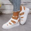 Sandalias Casuales Huecas para Ropa Exterior de Mujer 2024 Verano Nuevo Versátil Plataforma Delgada Suela Gruesa Altura Interior Aumentando Zapatos de Mujer