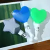 Palo de Luz Estrella para Concierto Lámpara de Estrella de Cinco Puntas de Colores Palo de Ayuda Palo de Amor Lámpara de Mano Accesorios Luminosos de Soporte para Escenario