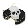 79 Dibujos Animados Goteo de Aceite Halloween Calabaza Murciélago Fantasma Colgante de Aleación DIY Accesorios para Pulsera con Cuentas