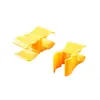 Clips para Postes de Marcador de Entrenamiento de Fútbol en Stock, Juego que Rodea el Poste con Combinación Simple de Portería de Fútbol, Clips Amarillos de Plástico