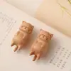 Nuevos Accesorios de Juguete para Gatos de Madera de Haya Lindos y Sencillos Pulseras DIY Hechas a Mano Cadena de Teléfono Móvil de Moda Joyería