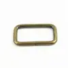 Accesorios de hardware para equipaje, bolso negro, pistola, dorado claro y plateado, anillo de hierro, hebilla cuadrada, anillo de conexión, hebilla cuadrada, bobina cuadrada