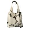 [Exclusivo de distribución automática] bolsa de encaje de mariposa bordada bolsa de hadas bolsa de lona para viajes de ocio bolso de hombro de gran capacidad