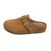 Venda Quente Faixa de Cabelo Retrô Meia-Pantufa Feminina 2026 Nova Moda Outono Roupa Externa Pessoa Preguiçosa Tira Única Versátil Sapatos Birkenstock