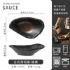 Plato para Aceitunas, Plato de Cerámica para Condimentos, Cuenco Pequeño Irregular para Condimentos, Plato para Salsa para Fondue, Plato para Salsa de Soja y Vinagre, Plato para Guarniciones de Restaurante
