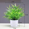 Simulação de planta verde cilindro de planta em vaso de plástico Simulação de eucalipto falso terno de planta verde ornamentos de planta de flor artificial de plástico bonsai