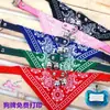 Correa para Perro Bufanda Triangular con Cascabel para Perro Collar Bufanda para Perro Gato Mascota Collar Anti-Pérdida Accesorios para Perro Grande