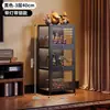 Vitrina para el Hogar para Figuras, Gabinete de Almacenamiento de Piso de Acrílico para Modelos de Juguete Lego con Luces y Cerradura, Vitrina Transparente