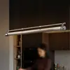 Nuevas luminarias para restaurante, lámpara de araña moderna de lujo ligero para sala de té, lámpara colgante lineal de alta gama simple para mesa de isla de bar y mesa de comedor