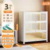 Estante de Livros com Porta de Vidro de Aço para Casa à Prova de Poeira Estante para Livros Infantis Gabinete de Exibição de Figuras de Espaço com Luz Gabinete Ita Gabinete de Lata