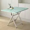 Mesa Plegable Mesa Cuadrada Pequeña Simple Mesa de Comedor Plegable para el Hogar Mesa de Comedor Portátil Cuadrada Mesa Simple