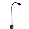 Lámpara de pared de manguera transfronteriza con interruptor, lámpara de mesita de noche de hotel moderna minimalista de montaje superficial, foco LED para lectura de estudio y dormitorio