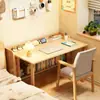 Mesa infantil de madeira maciça nórdica integrada mesa de estudo em casa para aluno do ensino fundamental mesa de cabeceira para apartamento pequeno mesa de escrita mesa estreita montada na parede