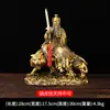 Adorno de Estatua de Latón de Zhang Tianshi Montando un Tigre Adorno Artesanal de Estatua de Zhang Daoling Empuñando Espada de la Montaña Longhu