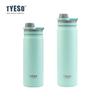 Taishuo bote deportivo de acero inoxidable de gran capacidad con asa portátil TYESO termo de doble capa al vacío taza para coche para niña