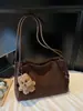 Bolso tote de gran capacidad estilo coreano de moda, nuevo modelo 2026, de alta gama, simple, elegante, bolso de hombro casual, bolso de axila, moderno