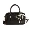 Bolso de Mano para Mujer 2026 Nuevo de Moda con Textura de Perla, Bolso Cruzado al Hombro tipo Boston Almohada