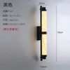 Nova luminária de parede longa estilo chinês em mármore sintético para sala de estar, quarto, parede de fundo, hotel, villa, iluminação decorativa de corredor