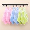 Ganchos de toalha quadrados de desenho animado jacquard escuro multifloral toalha de mão toalha de rosto de bebê jardim de infância barraca maternal e infantil atacado