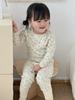 Pijama Infantil de Algodão Puro Outono/Inverno Conjunto Quente Roupa de Casa para Bebês Meninos e Meninas Pijama Classe A Roupas e Calças de Outono