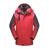Jaqueta personalizada de outono e inverno com logotipo impresso, peça roupas de trabalho masculinas e femininas, casaco grosso forrado de lã três em um Enterprise