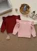 Nuevo cárdigan para bebé niña 100% algodón suéter de manga larga otoño e invierno abrigo de punto de manga de murciélago para bebé niña suéter para niños