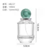 Frasco dosador tipo pump de 100ml, frasco spray cosmético, frasco de perfume de vidro com tampa redonda, frasco de perfume transparente
