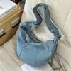 2026 Nuevo Estilo Coreano Casual Simple Nicho Bolso de Luna Gran Capacidad de Moda Versátil Bolso de Hombro Cruzado