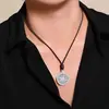 2025 Novo Colar Bússola de Oito Tesouros Giratória Brilhante com Diamante Incrustado em Prata Estilo Chinês Corrente de Clavícula de Luxo Pesado de Alta Qualidade