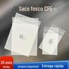 Fábrica direta cpe saco fosco boca plana acessórios de telefone móvel presente roupa saco plano transparente saco plástico ponto