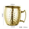 Caneca de Cobre Hammer Point Caneca Moscow Mule Moscow Mule Aço Inoxidável Caneca de Coquetel Caneca de Vinho de Metal Caneca de Bar