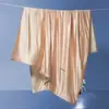 Conjunto de Presente de Colcha de Verão de Seda Gelada com Quatro Peças, Classe A, Brilho Aquoso, Sensação Fresca, Respirável, Colcha Dupla de Verão, Lavável à Máquina, Colcha de Ar Condicionado