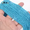Cuentas redondas pequeñas de 2/3 mm, cristal natural, ágata, turquesa, para pulsera, collar DIY, venta al por mayor, cuentas sueltas, accesorios de joyería