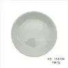 Plato Blanco Puro Base Lisa con Cerámica Recubierta Plato Redondo Plato Plano Se Puede Imprimir con UV y Transferible