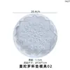 Chunqi DIY Molde de Resina de Yeso para Aromaterapia, Alfombrilla Aislante, Patrón de Mandala, Posavasos Redondo, Molde de Silicona