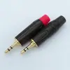 [Ventas Directas de Fábrica] Enchufe de Dos Tonos de 3.5 Chapado en Negro Pintura por Electrólisis Enchufe de Audio y Video Enchufe Estéreo para Auriculares