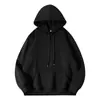 Nueva sudadera con capucha gruesa de forro polar de peso pesado transfronteriza de 360 g, color liso, unisex, serie de colores caramelo, versátil