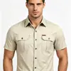 Comercio Exterior Transfronterizo 2026 Camisa de Manga Corta para Trabajo con Cuello de Solapa Verano Holgada de Gama Alta Ropa de Trabajo Europea y Americana Camisa Casual