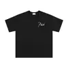 Marca de Nicho de Moda Rhude Verano Nueva Bandera de Corona Streetwear Retro Holgada Camiseta de Cuello Redondo de Manga Corta para Hombres y Mujeres