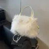 2026 Nuevo Otoño Moda Simple Bolso de Peluche Bolso de Mano Casual Simple Bolso de Hombro Cruzado de Moda