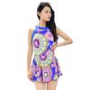 Traje de baño de una pieza tipo boxer piershu de fábrica para mujer talla grande traje de baño con falda talla grande traje de baño fresco para mujer 1655